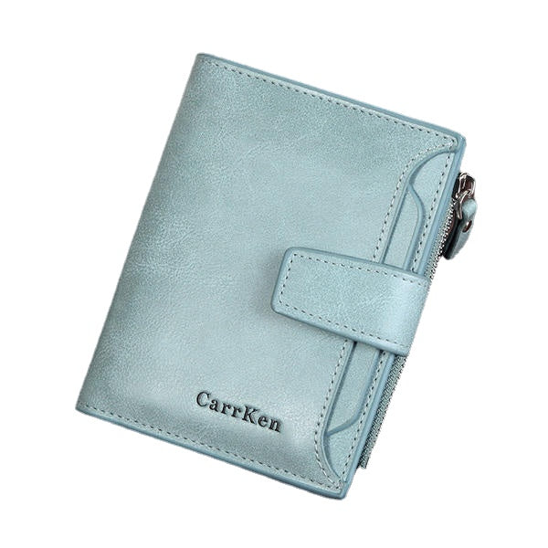 Men Women Faux Leather Retro Personalized Wallet Card Holder Coin Purse