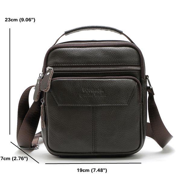Men's Vintage Leather Crossbody Shoulder Bag