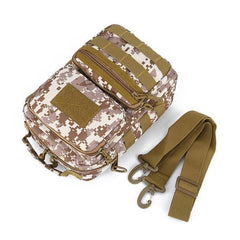 Men's Camouflage Tactical Crossbody Bag - Water-Resistant Outdoor Shoulder Handbag