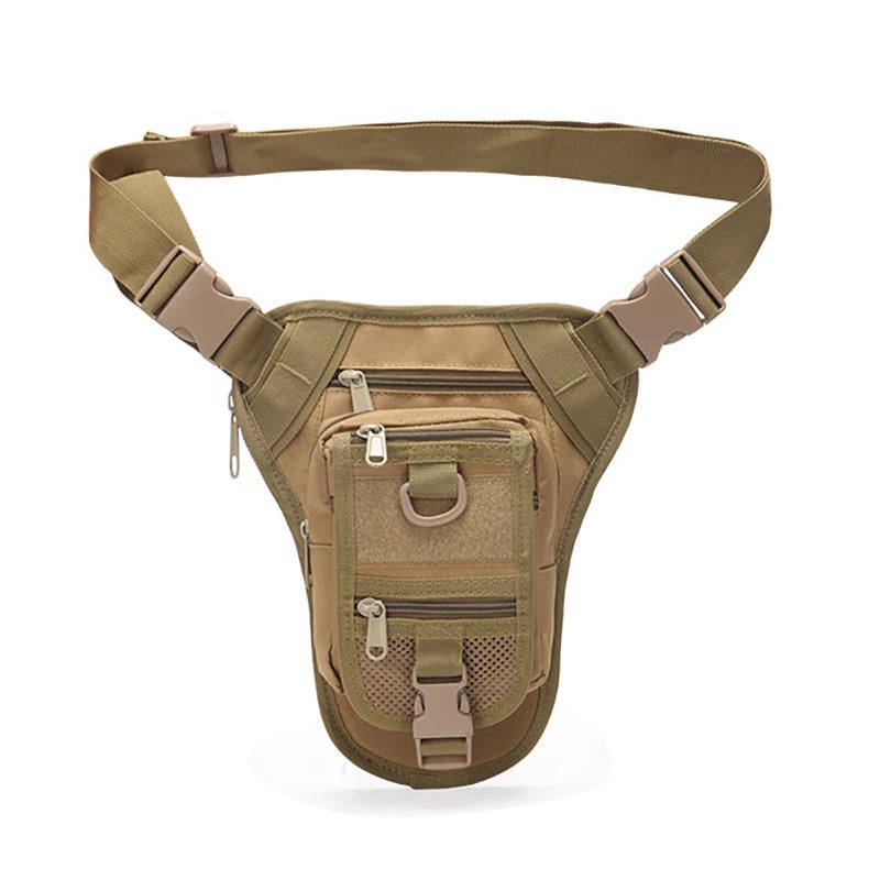 Waterproof Camouflage Tactical Leg Bag with Pockets for Outdoor Riding
