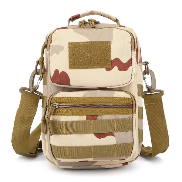 Men's Camouflage Tactical Crossbody Bag - Water-Resistant Outdoor Shoulder Handbag