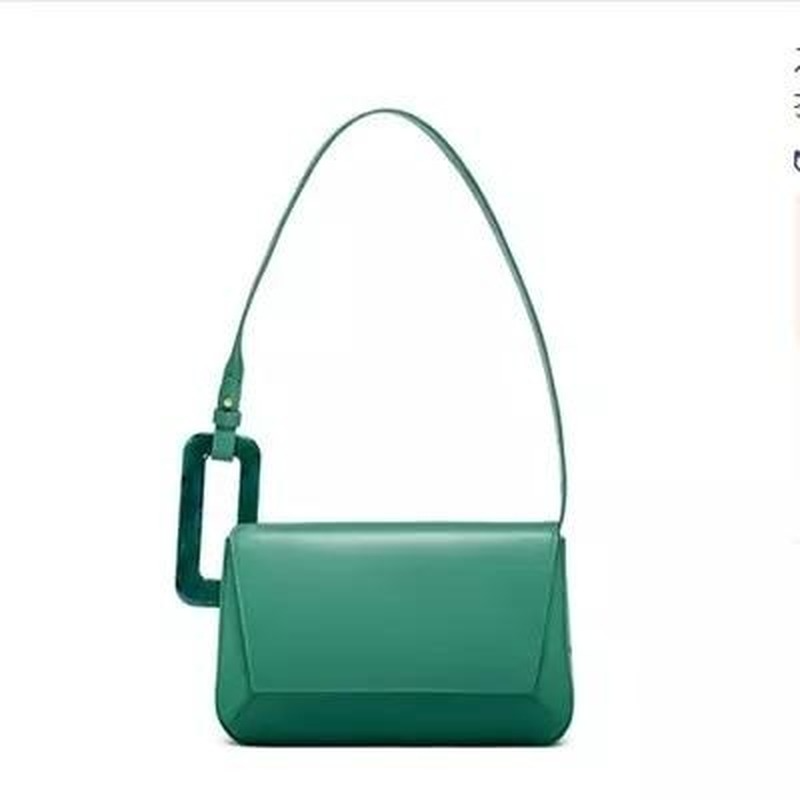 Stylish Luxury Female Long Panelled Flap Acrylic Shoulder Bag