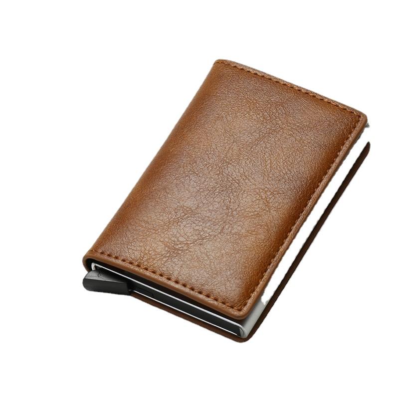 Vintage Mini Men's Leather Wallets For Card Money