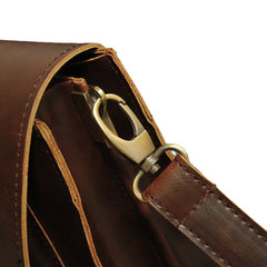 Men PU Leather Multi-Pocket Handbag Business Bag Laptop Bag Shoulder Bag