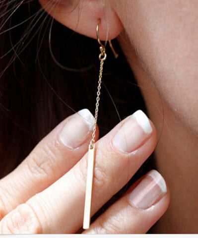 Popular Simple Long Section Of A Chain-Shaped Ear Hook Earrings