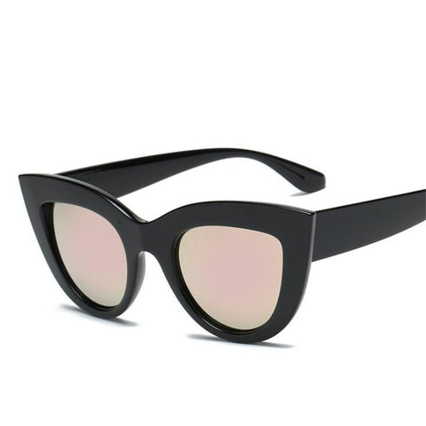 Nouveau Cat Eye femmes lunettes de soleil teinté couleur lentille hommes Vintage en forme de lunettes de soleil femme lunettes bleu lunettes de soleil marque designer