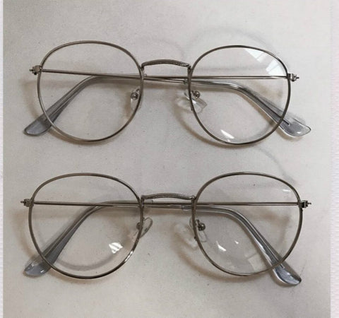 New Designer Women Glasses Optical Frames Metal Round Frame Clear Lens Eyeware Black Silver Gold Eye Glass