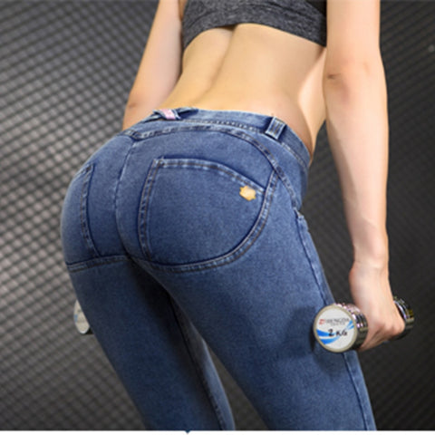 Push Up Skinny Button Zipper Sexy Jeans
