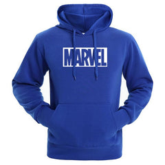 Homens de alta qualidade Marvel Letras Gráfica Hoodies