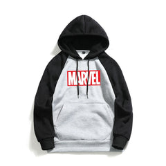 Homens de alta qualidade Marvel Letras Gráfica Hoodies