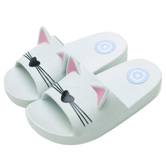 Cartoon Cat Kids Soft Slippers For Home Floor - Sheseelady