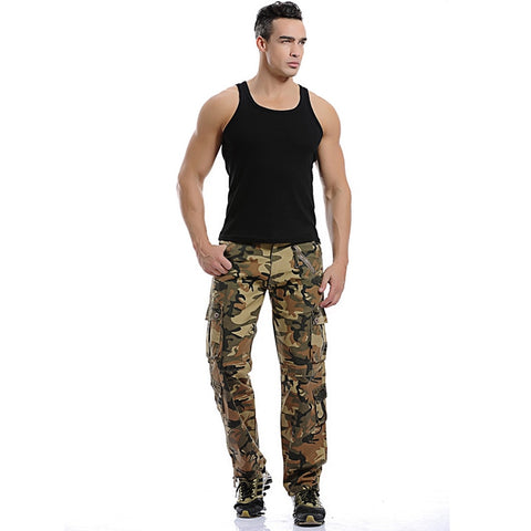 איכות גבוהה בגדי ריקוד גברים מכנסיים מזדמנים רב כיס צבאי מכנסיים עבור גברים