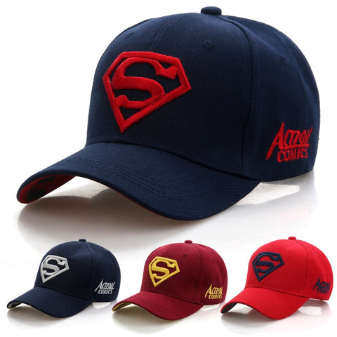 男性のための手紙スーパーマンカジュアル屋外野球帽