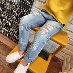 Casual Loose Ripped Jeans For Girls - Sheseelady