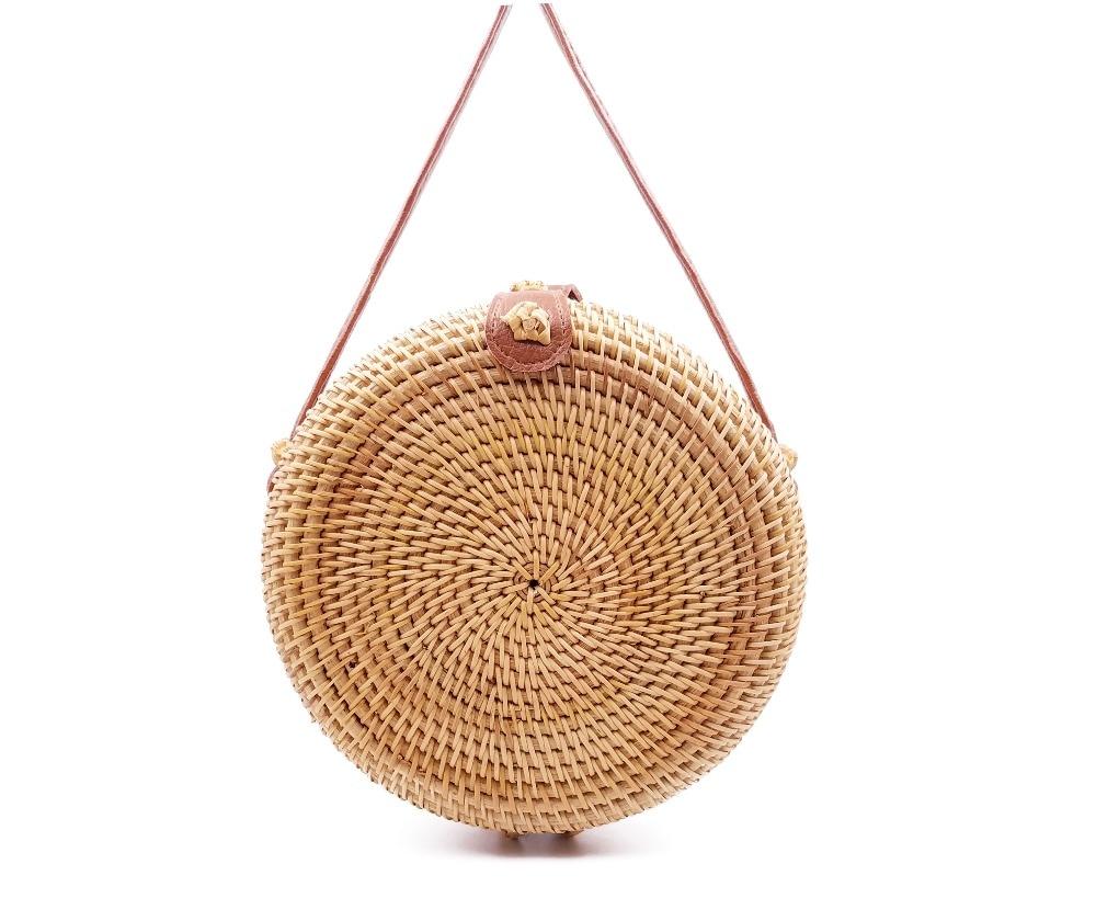 Women Handmade Straw Cross Body Bag Bohemia
