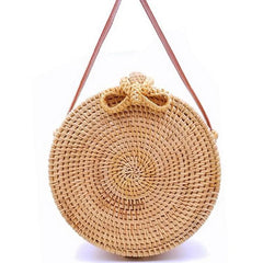 Women Handmade Straw Cross Body Bag Bohemia