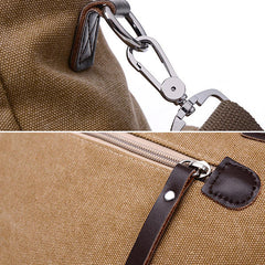 Men's Large Capacity Canvas Crossbody Bag for Outdoor Travel