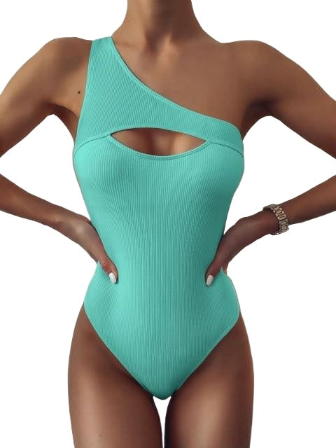 Vintage Sexy Ladies' Ruffled Push Up Swimsuit