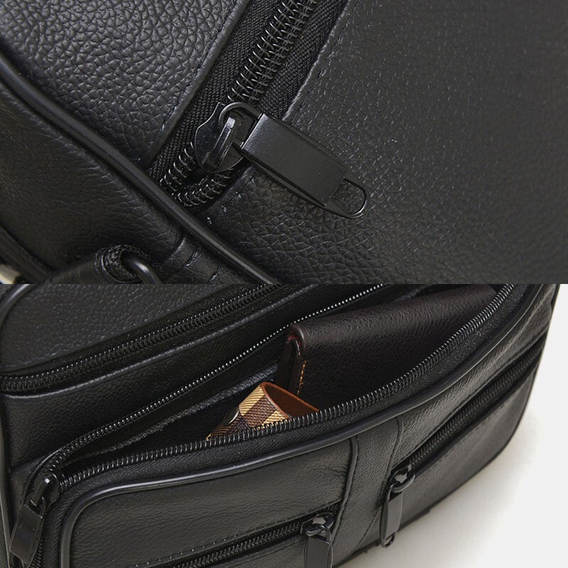 Men's Genuine Leather Business Shoulder Crossbody Bag