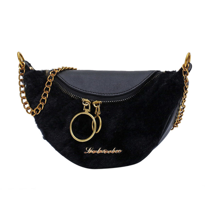 Women Fashion Semicircle Shoulder Bag Crossbody For Outdoor Party