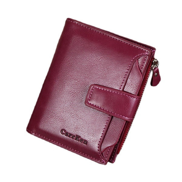 Men Women Faux Leather Retro Personalized Wallet Card Holder Coin Purse