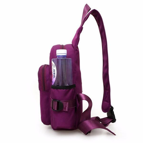 Women Nylon Large Capacity Daily Crossbody Bag Waterproof Durable Chest Shoulder