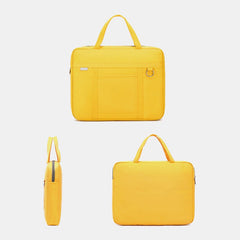 Unisex 14" Waterproof Laptop Bag with Multi-Pockets & Shock-Resistant Shoulder Strap