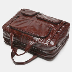 Men's Waterproof 15.6" Laptop Briefcase - Multi-pocket Business Handbag & Crossbody Bag