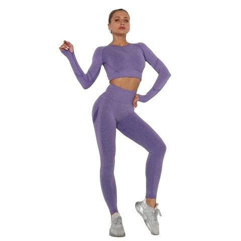Quick-drying Sexy Ladies' Breathable Seamless Nylon Yoga Outfit