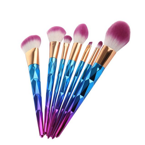 Ice Foundation Eye Shadow Blush Blending Makeup Brushes Set