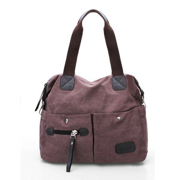 Men Women Pillow Vintage Canvas Bag Shoulder Messenger Handbag