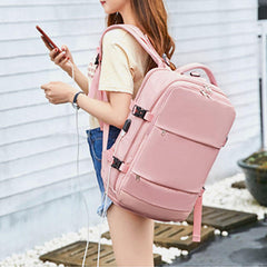 Women Nylon Large Capacity Multifunction Waterproof Casual Backpack