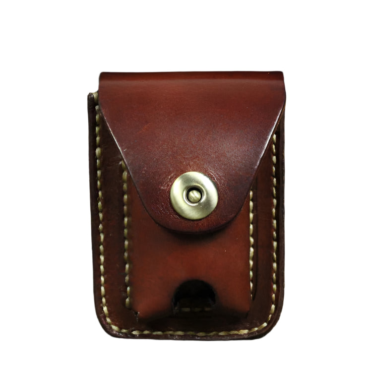 Men's Leather Cigarette Case & Lighter Holder - Casual Style
