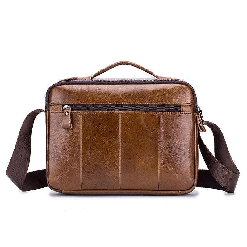 Vintage Genuine Leather Men's Messenger Bag Briefcase Shoulder Satchel