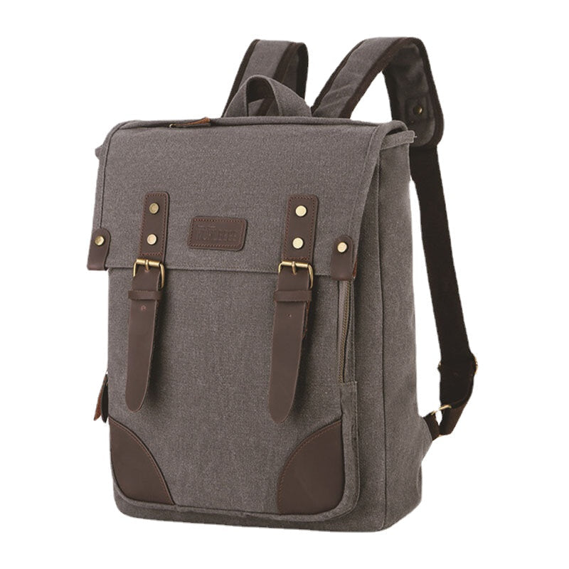 Men's Canvas Outdoor 14" Laptop Backpack - Large Capacity Travel & School Bag