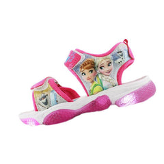 Nouveau Led Light Frozen Elsa et Anna Girls Sandales