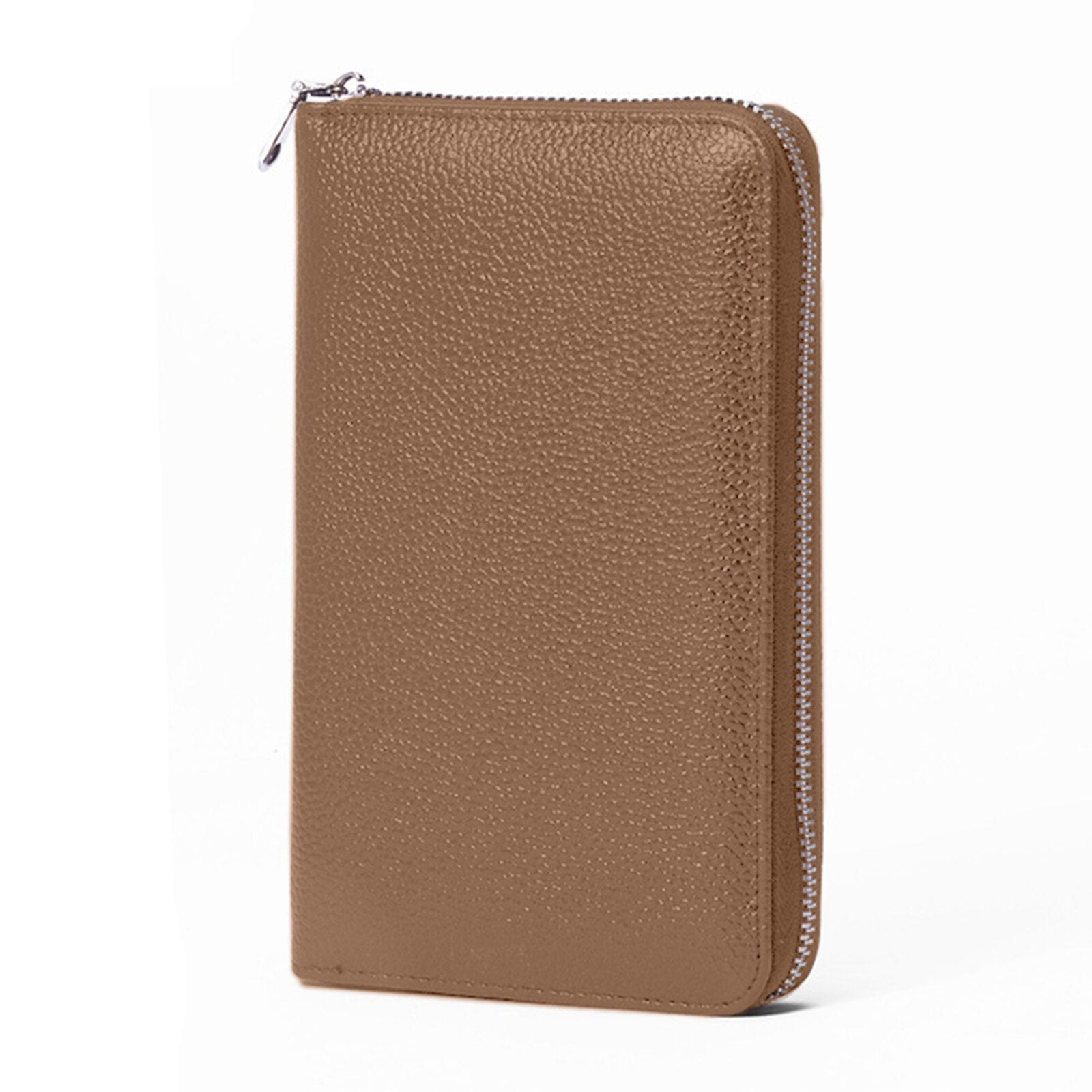 Women Genuine Leather RFID Multifunctional Wallet Multi-compartment Multi-card Slot Long Zipper