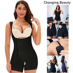 Shapewear for Women Tummy Control Shaper Zipper Hooks Open Bust Bodysuit Butt Lifter