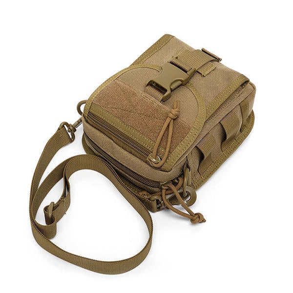 Tactical Nylon Shoulder Bag for Men - Army Style, Sport, Travel, Hiking