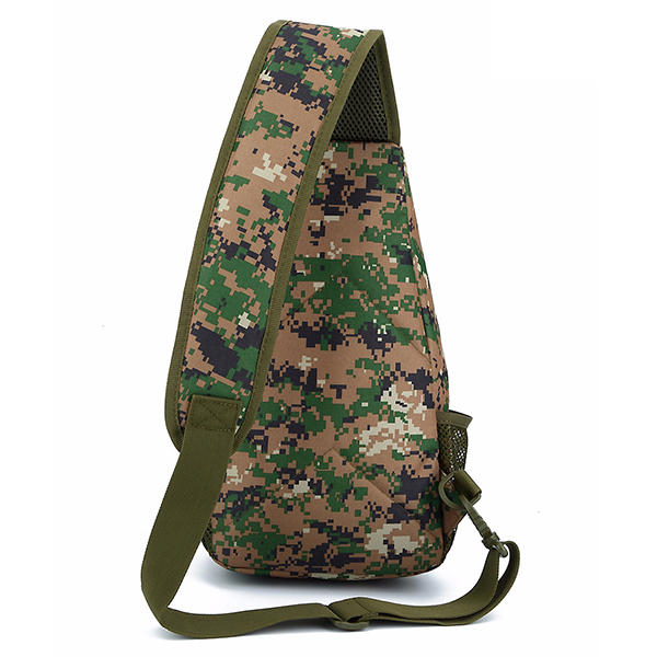 Men's Camouflage Nylon Tactical Crossbody Bag for Outdoor Camping & Trekking