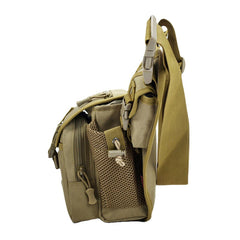 Men's Camo Waterproof Oxford Crossbody Saddle Bag for Outdoor Riding & Sports