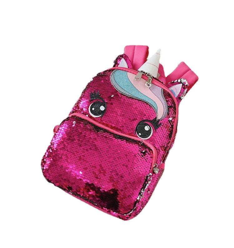 Fashion Large Capacity Ladies' Sequins Unicorn Styling Backpack For School