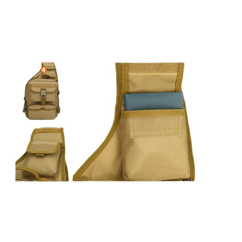 Men's Tactical Camouflage Nylon Shoulder Chest Bag for Outdoor Sports & Camping