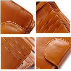 Women Genuine Leather Wallet Business Card Holder Purse