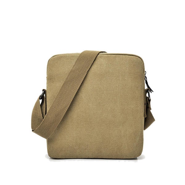 Men's Vintage Canvas Crossbody Bag - Multifunctional Shoulder Pack for Casual & Business Travel