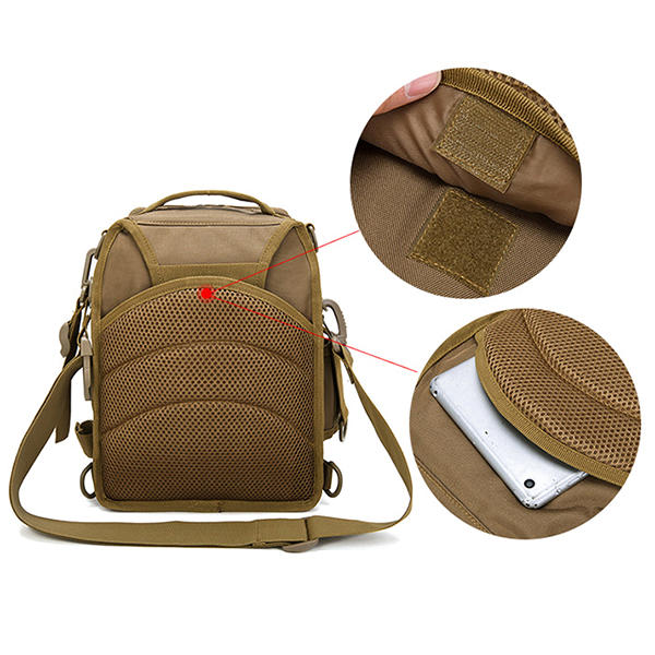 Men's Tactical Waterproof Nylon Camouflage Crossbody Bag - Multifunctional Military Chest Bag