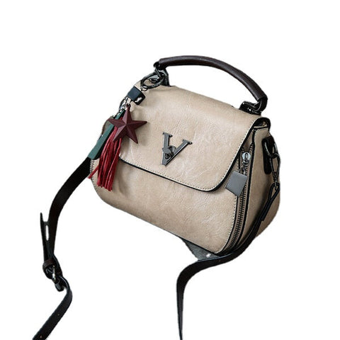 Vintage Elegant Tassel Bucket Bag Shoulder Handbag Crossbody For Women
