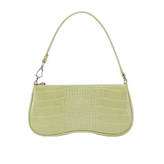 Women PU French Avocado Stick Bag Small Crowd Vintage Crocodile Pattern Women's One Shoulder Underarm Handbags