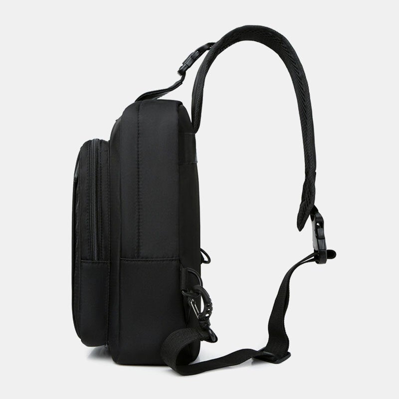 Men's Waterproof Nylon Multi-Pocket Crossbody Shoulder Bag