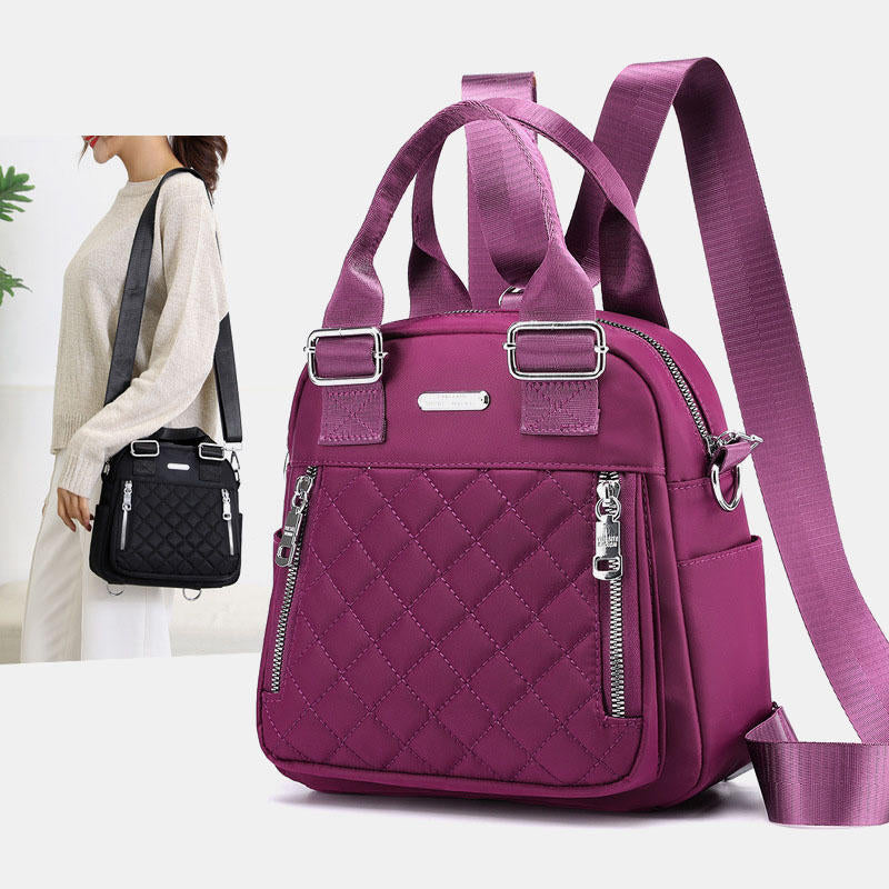 Women Large Capacity Multifunctional Waterproof Multi-Layer Shoulder Bag Backpack